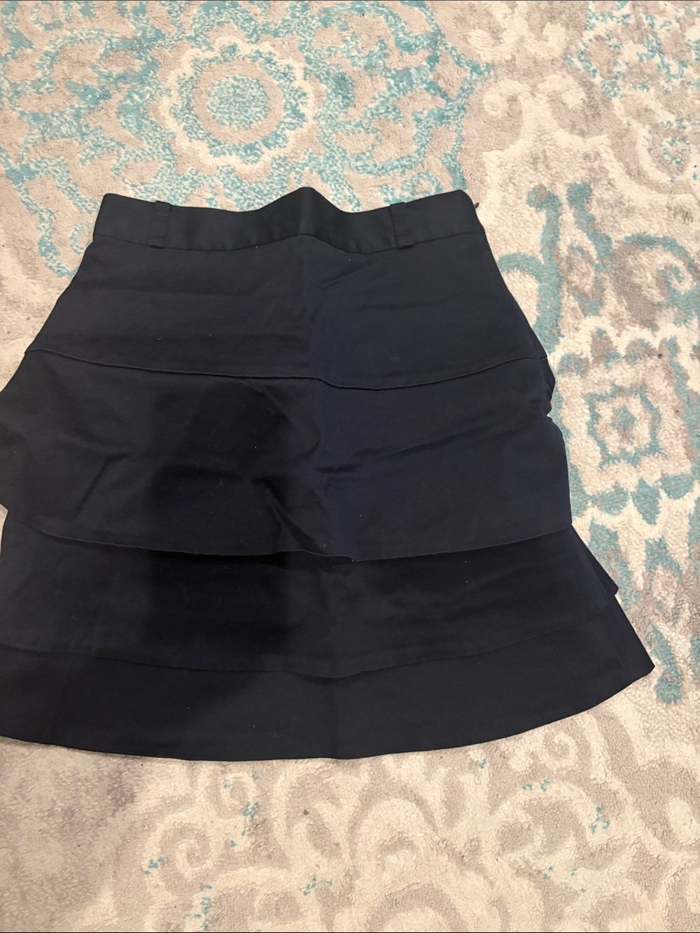 Ann Taylor Navy Blue Skirt